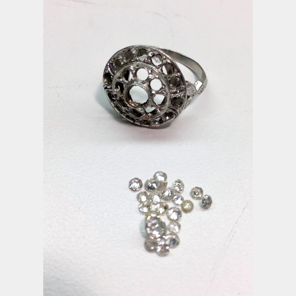 Wedding Band with Stones Removed