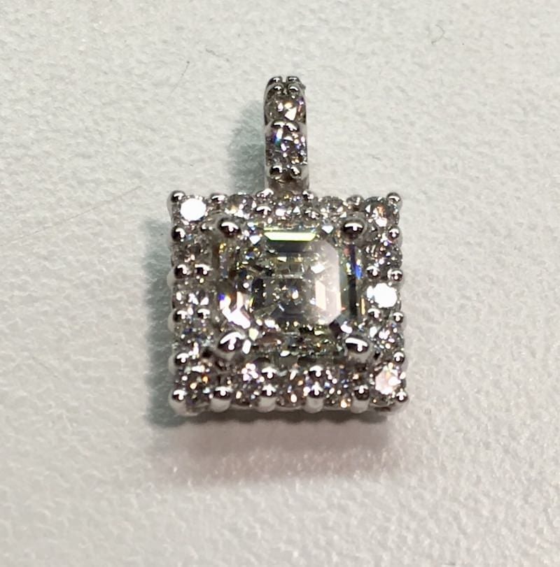 1.06 Emerald Cut Pendant | Katz Jewelry Company New York City