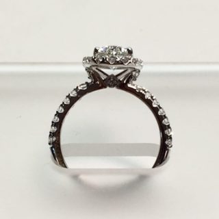 Oval Halo Engagement Ring