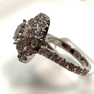 Double Halo Engagement Ring