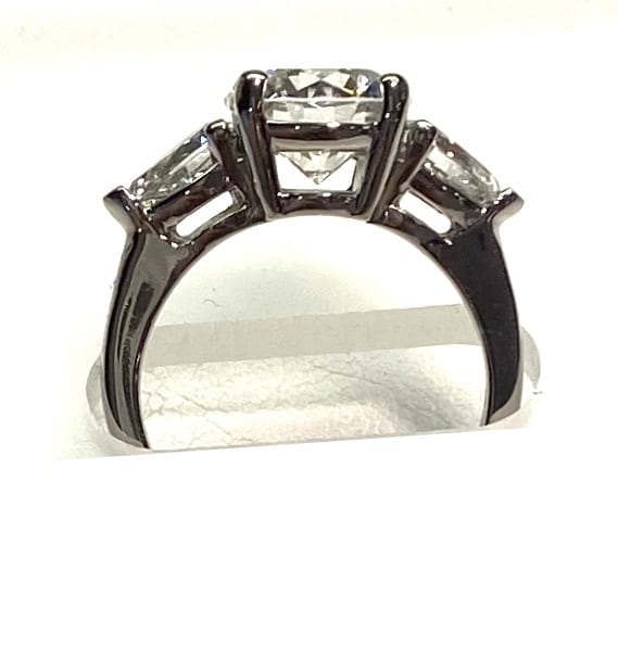 Solitaire diamond ring 0,25 ct white gold 18k Measure 15