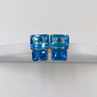 Blue Topaz Earrings