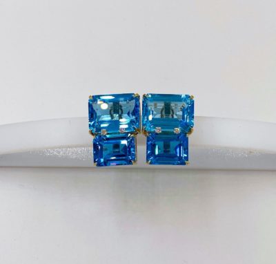 Blue Topaz Earrings