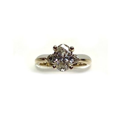 1.5 Carat lab grown diamond ring