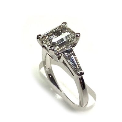 3 carat lab grown diamond ring