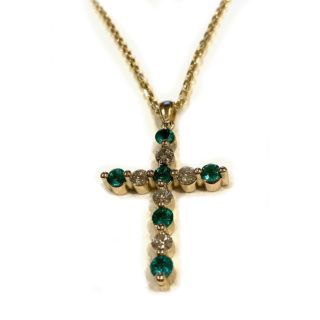 18K Yellow Gold Cross