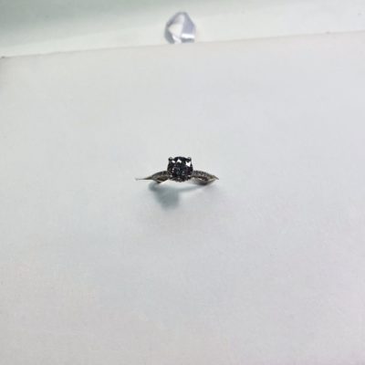 2 CT Lab Grown White Gold Diamond Engagement Ring