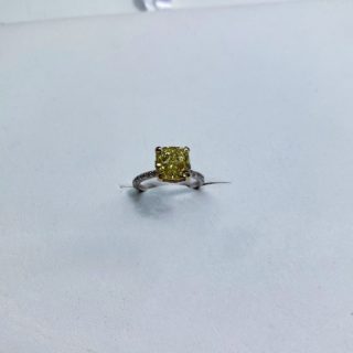 Yellow Grade Cushion Ring 2