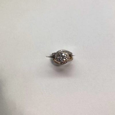 2ct Center lab grown round diamond ring 3