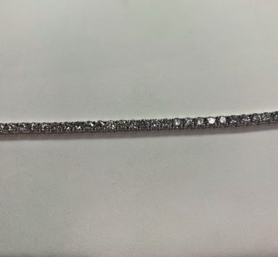 14k white gold tennis bracelet