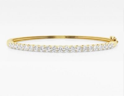 14k White Gold Bracelet with Diamonds