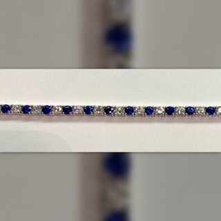 14k white gold tennis bracelet POST