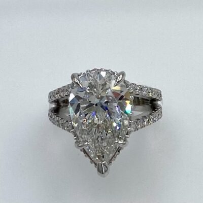 Pear Shaped Diamond Ring 1