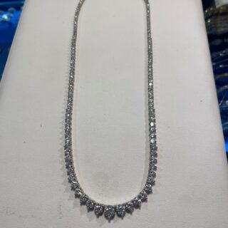 Tennis Necklace 14k white gold