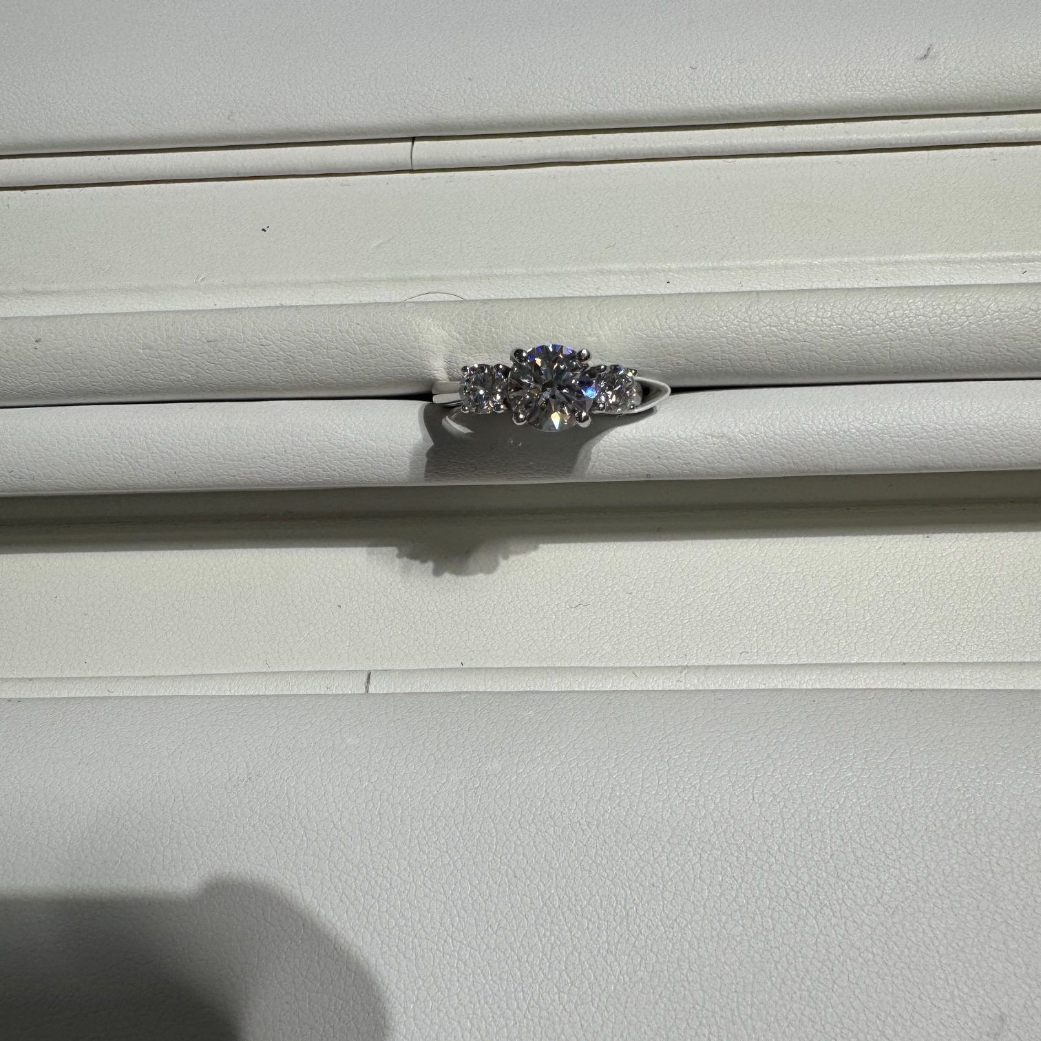 14K White Gold Engagement Ring - Image 3