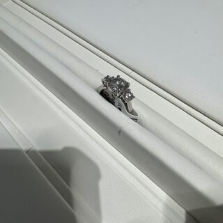 14K White Gold Engagement Ring