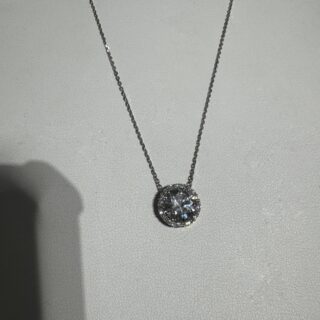 14 carat white gold necklace