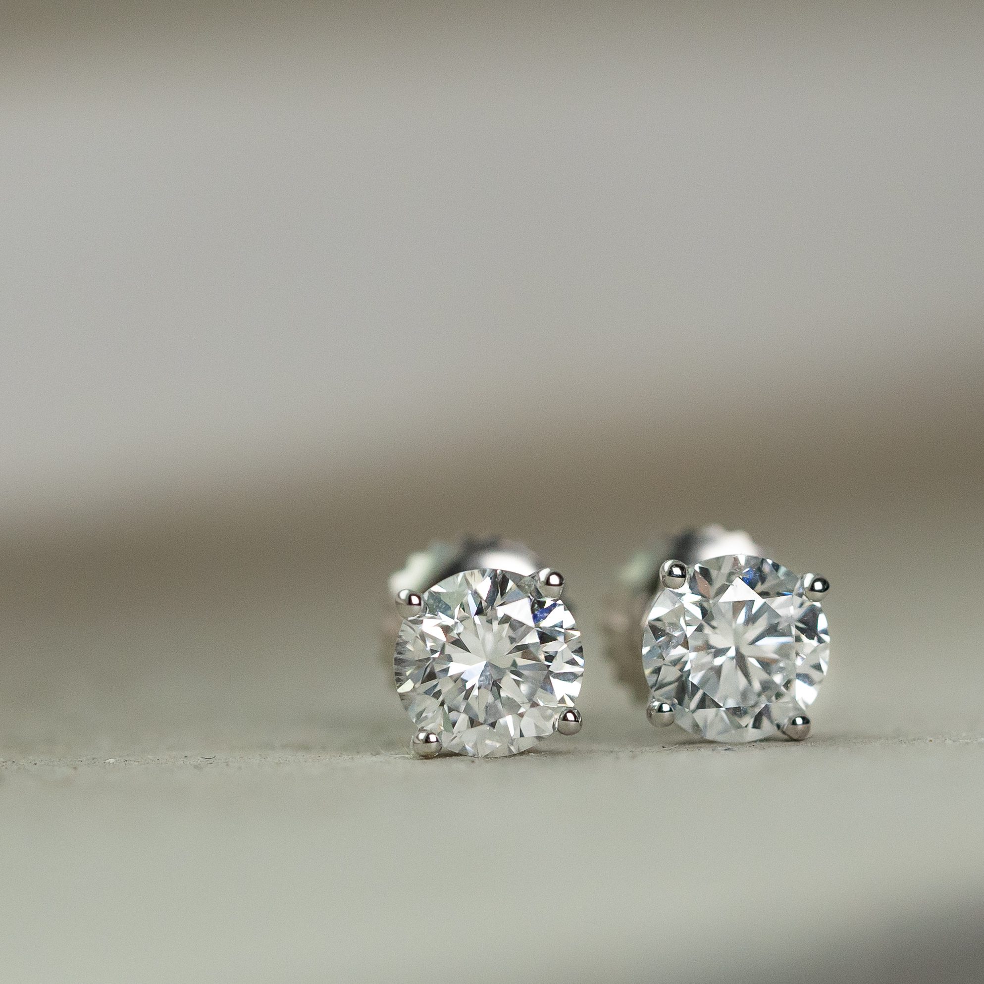 Diamond Stud Earrings - Certified Lab Grown